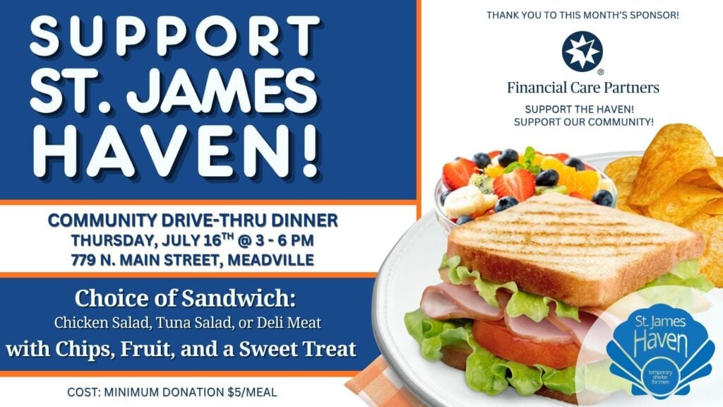 July Fundraiser Drive-Thru Dinner